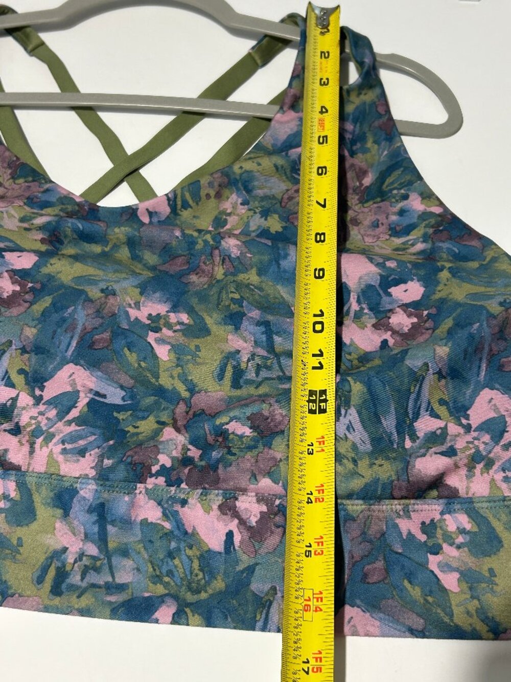Freely 3X Floral Longline Sports Bra Tank Cottagecore Activewear Yoga Athleisure - Picture 4 of 8